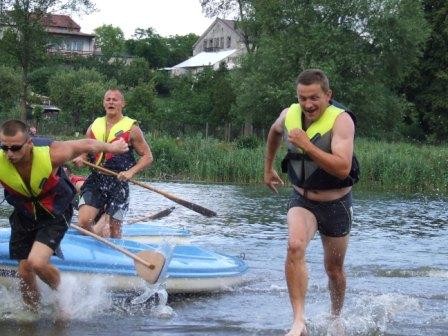 Zawody kajakowe na Warcie