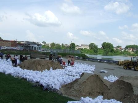Powódź w Uniejowie - Galeria zdjęć 22.05.2010