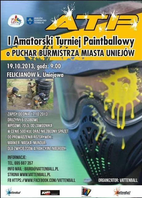 I Amatorski Turnej Paintballowy o Puchar Burmistrza /zaproszenie/