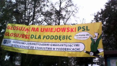 Ostrzegają na banerach