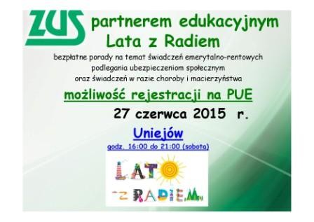 Odwiedź namiot ZUS na Lato z Radiem