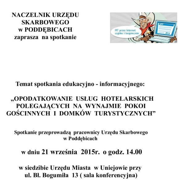 Spotkanie informacyjne Urzędu Skarbowego