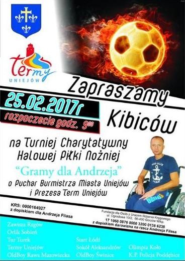 Piłkarze zagrają dla Andrzeja Filasa