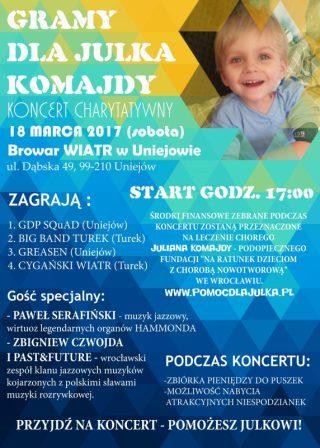 Koncert dla Julka Komajdy już w sobotę