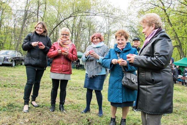 Bawili się na polanie w parku