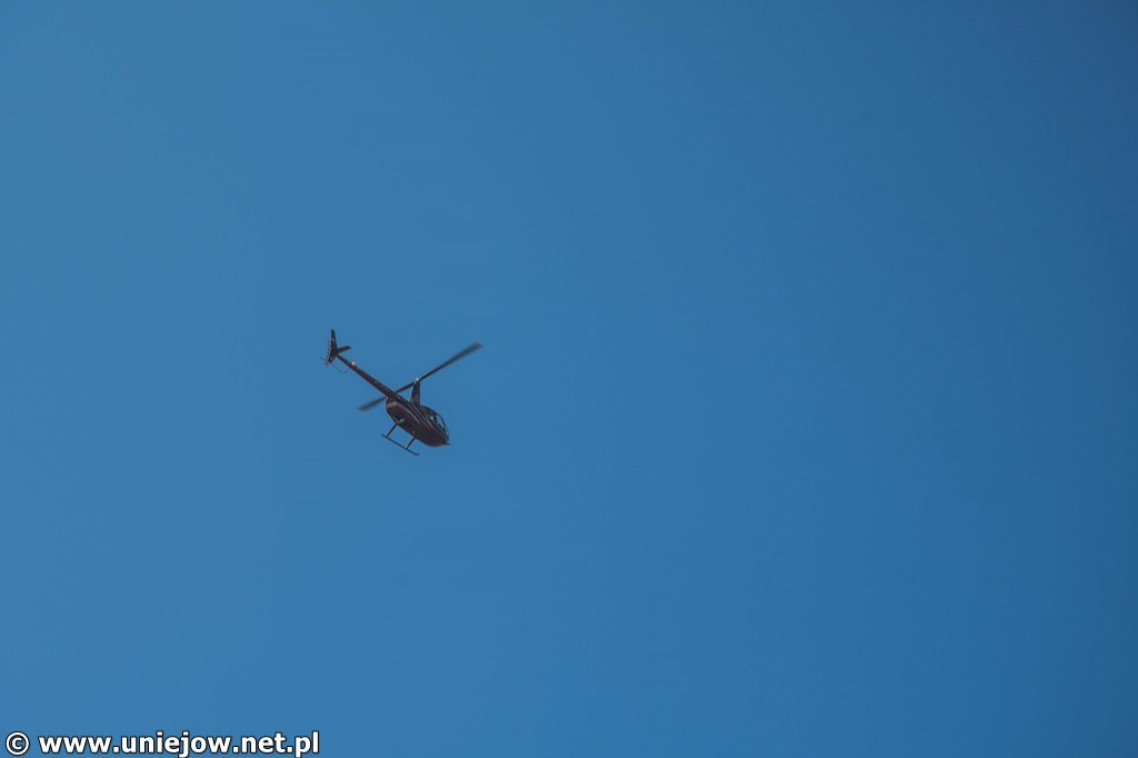 Helikopterem na baseny w Uniejowie