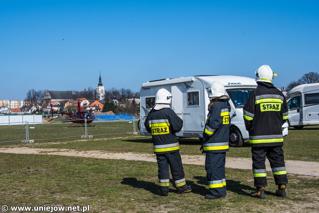 Helikopterem na baseny w Uniejowie