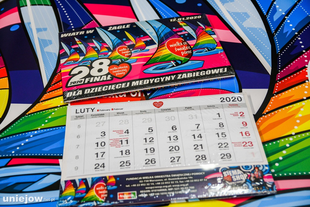 Gadżety 28. finał WOŚP w Uniejowie