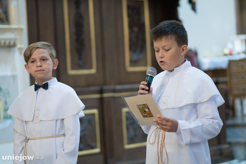 I Komunia Święta w Parafii pw. Św. Floriana w Uniejowie 27.09.2020