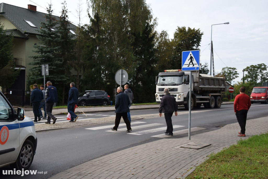 Rolnicy protestują również w Uniejowie