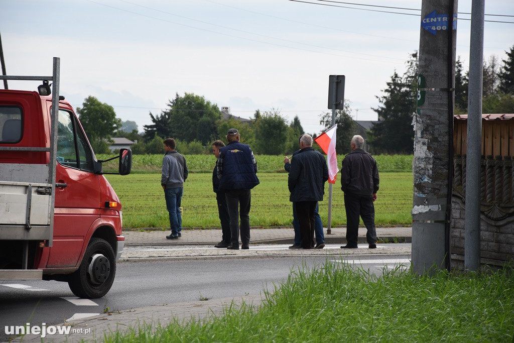 Rolnicy protestują również w Uniejowie