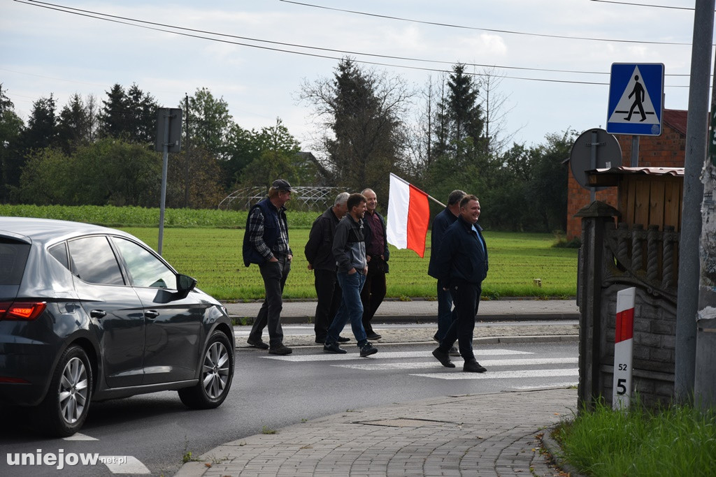 Rolnicy protestują również w Uniejowie