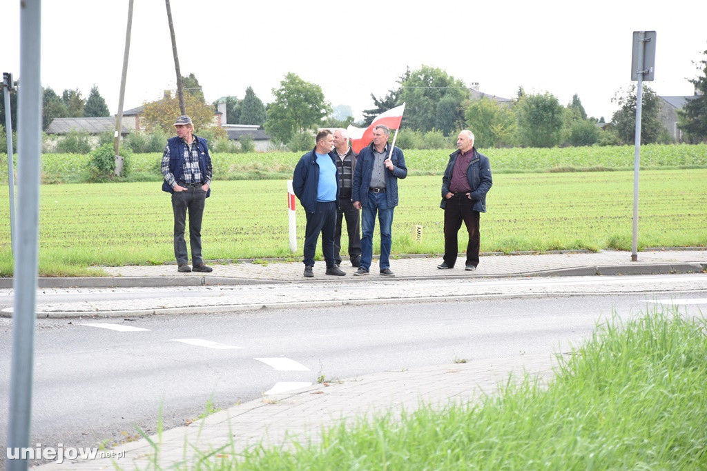 Rolnicy protestują również w Uniejowie