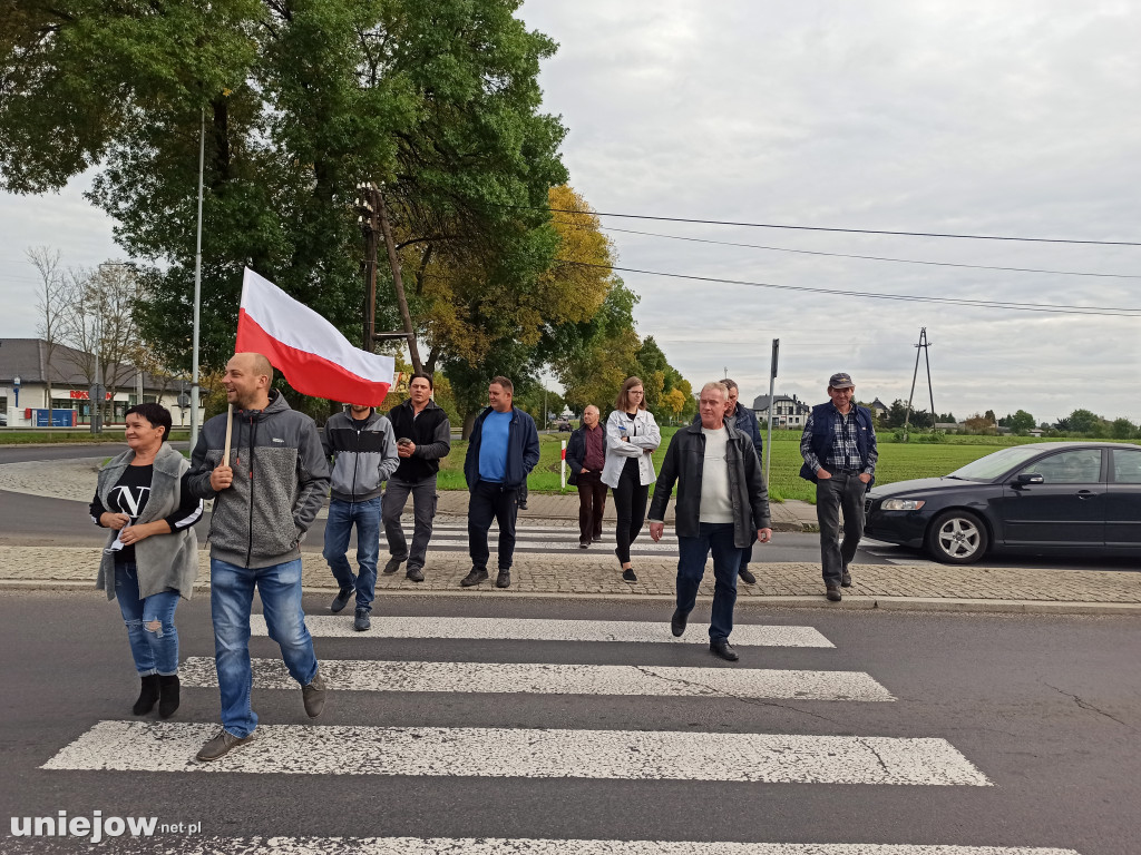 Rolnicy protestują również w Uniejowie