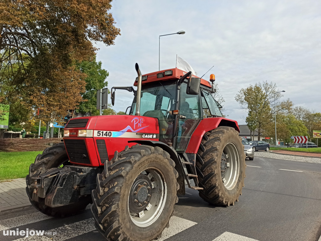 Rolnicy protestują również w Uniejowie