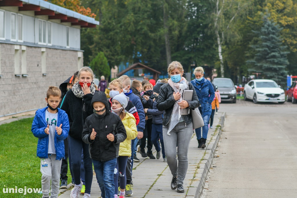 Próbna ewakuacja szkoły w Uniejowie