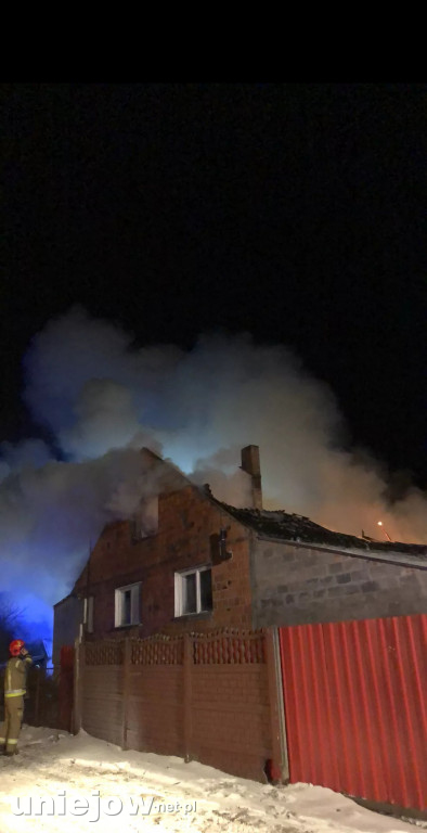 Pożar w Brzozówce koło Uniejowa