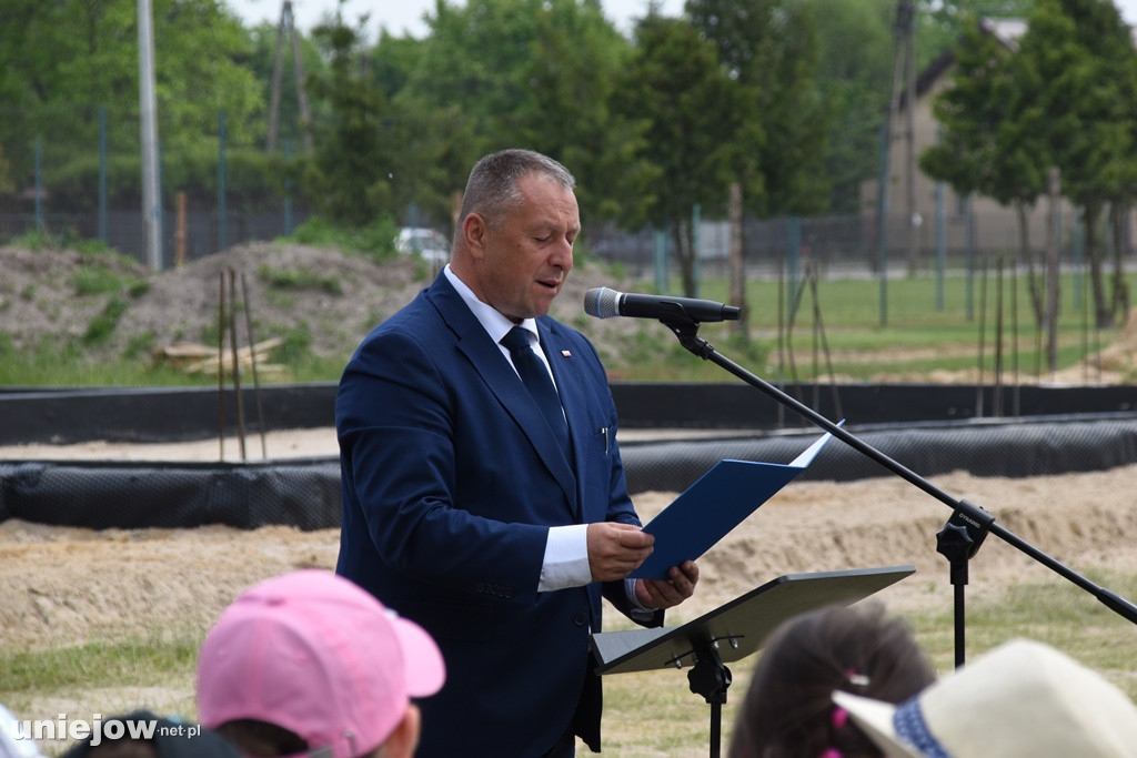 Wmurowano kamień węgielny pod budowę przedszkola integracyjnego w Uniejowie