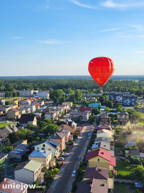 Zobacz niezwykłe zdjęcia Uniejowa zrobione z balonów