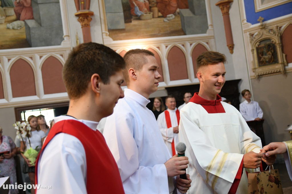 Pożegnanie księży w Uniejowie i Wilamowie