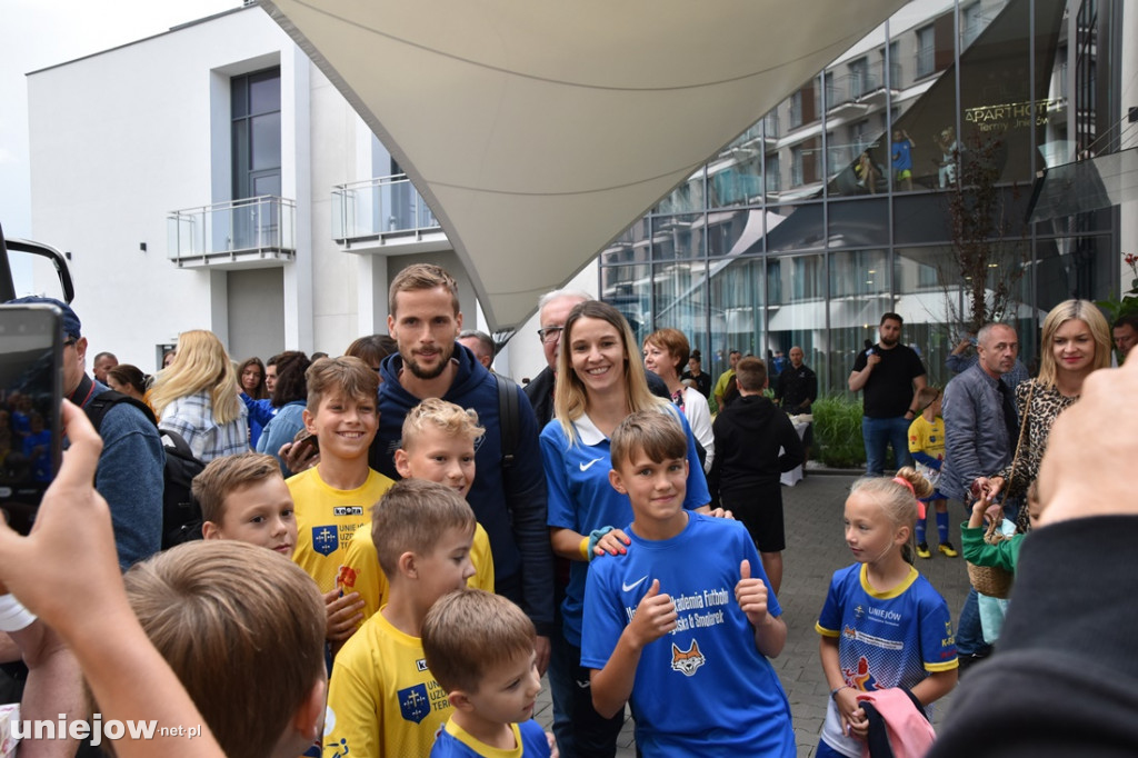 Powitanie piłkarzy Dynamo Kijów w Uniejowie