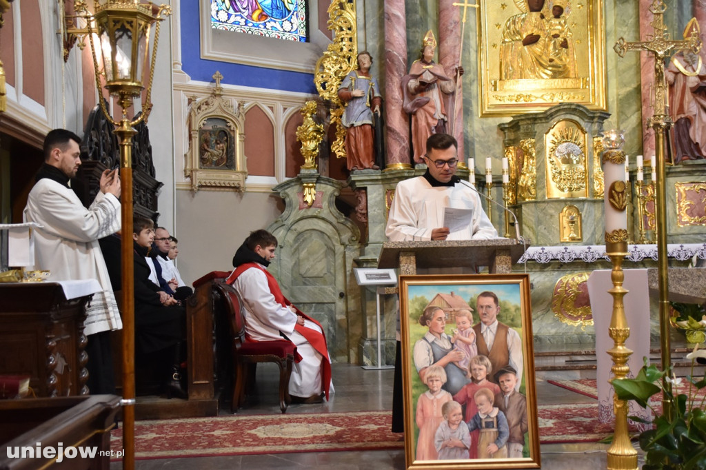 Relikwie bł. Rodziny Ulmów w Uniejowie