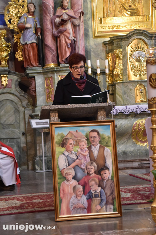 Relikwie bł. Rodziny Ulmów w Uniejowie