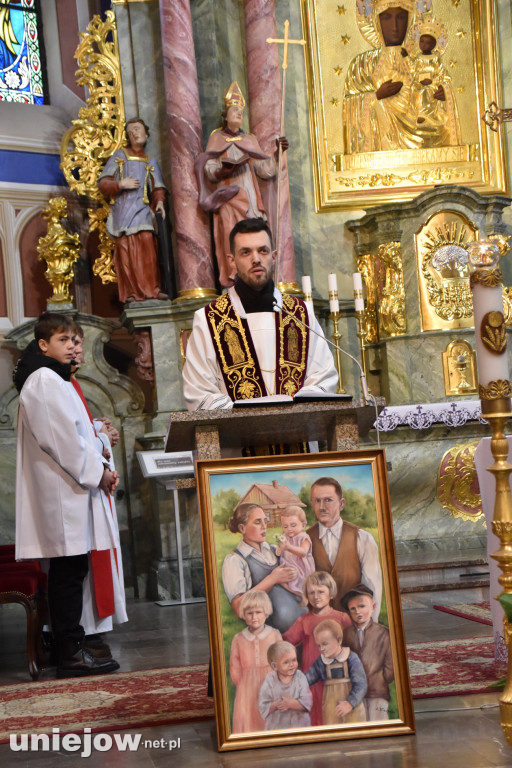 Relikwie bł. Rodziny Ulmów w Uniejowie