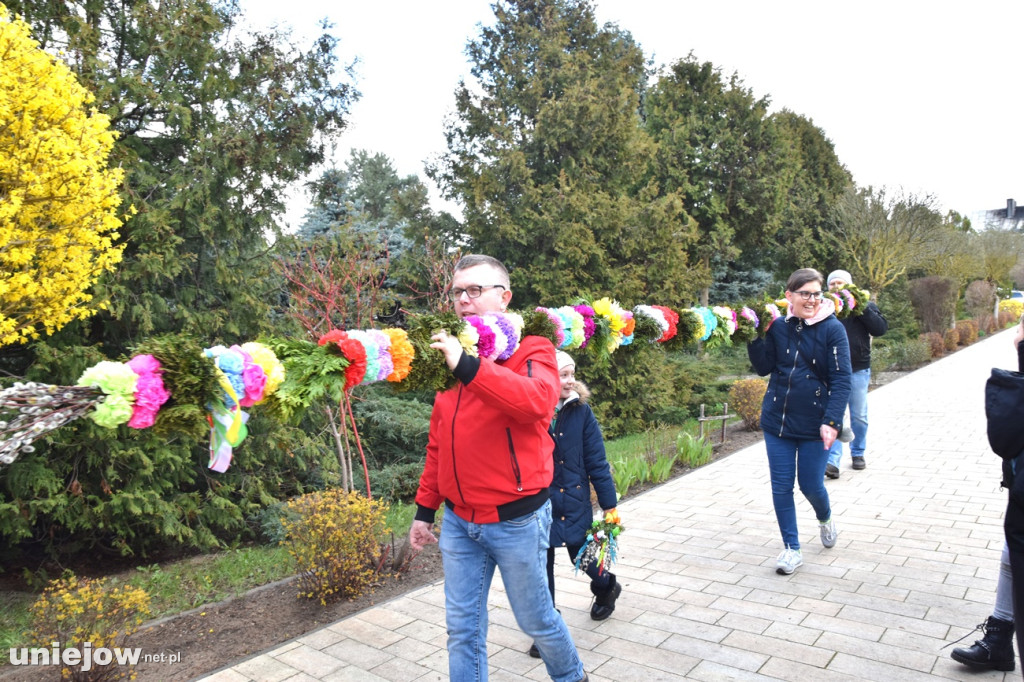 Największe palmy w konkursie palm wielkanocnych w Wilamowie