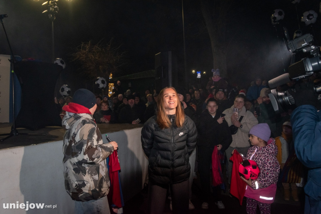 Ewa Pajor i Marcin Tybura z przedświąteczną wizytą w Uniejowie