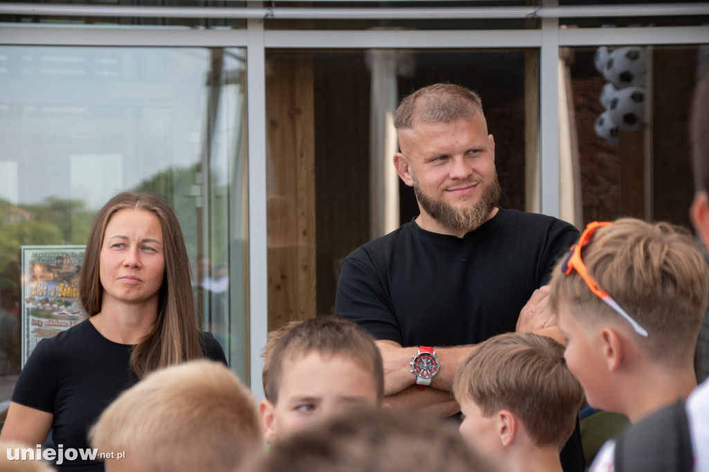 Ewa Pajor, Ebi Smolarek, Agata Tarczyńska i Marcin Tybura