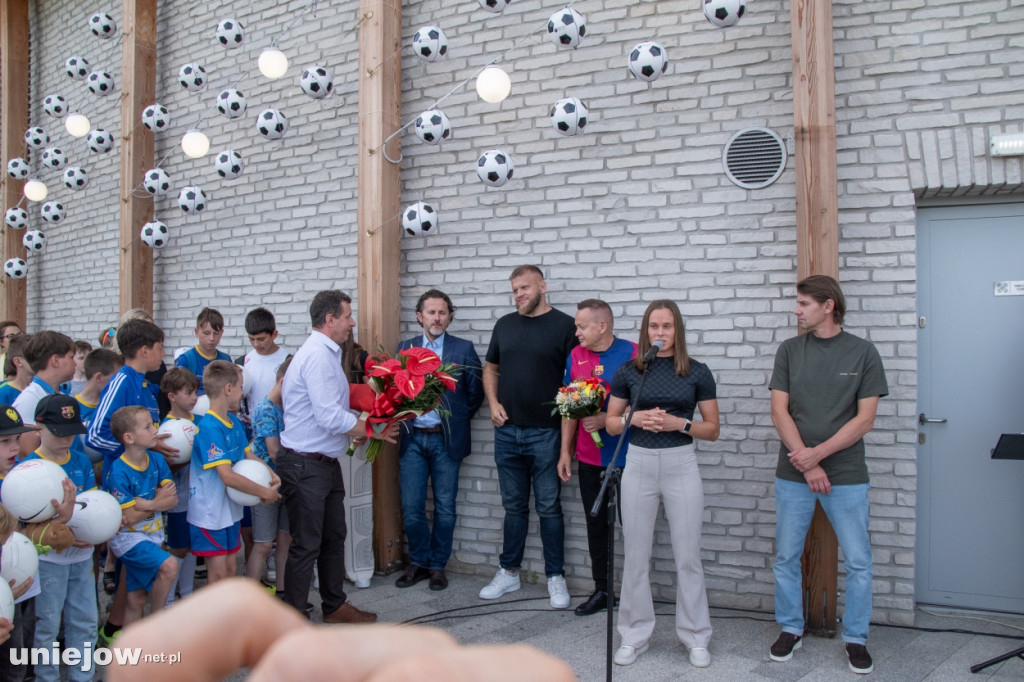Ewa Pajor, Ebi Smolarek, Agata Tarczyńska i Marcin Tybura