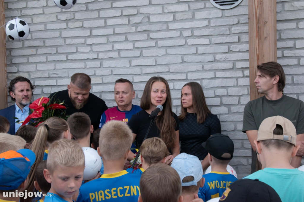 Ewa Pajor, Ebi Smolarek, Agata Tarczyńska i Marcin Tybura
