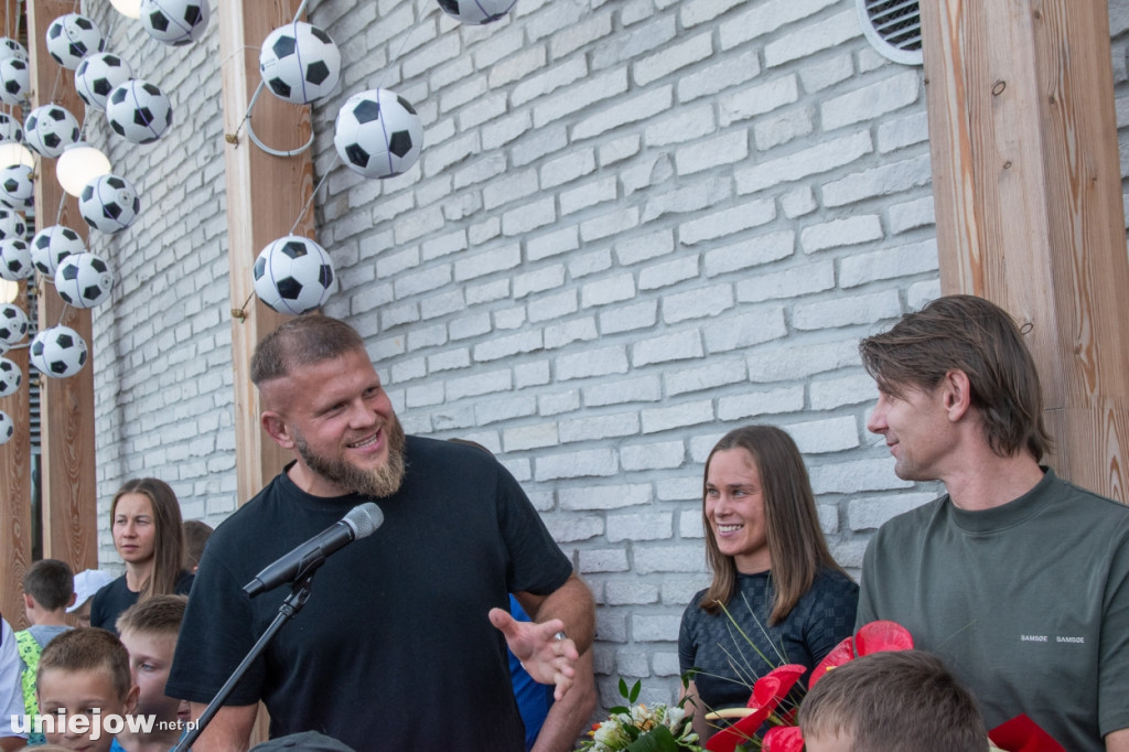 Ewa Pajor, Ebi Smolarek, Agata Tarczyńska i Marcin Tybura