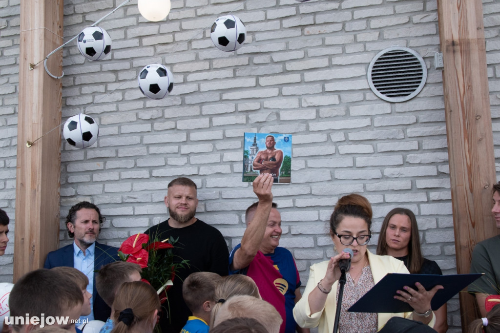 Ewa Pajor, Ebi Smolarek, Agata Tarczyńska i Marcin Tybura