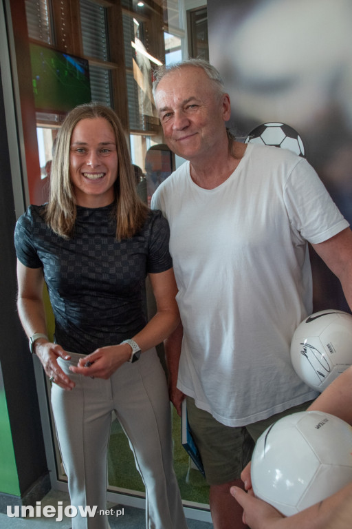 Ewa Pajor, Ebi Smolarek, Agata Tarczyńska i Marcin Tybura