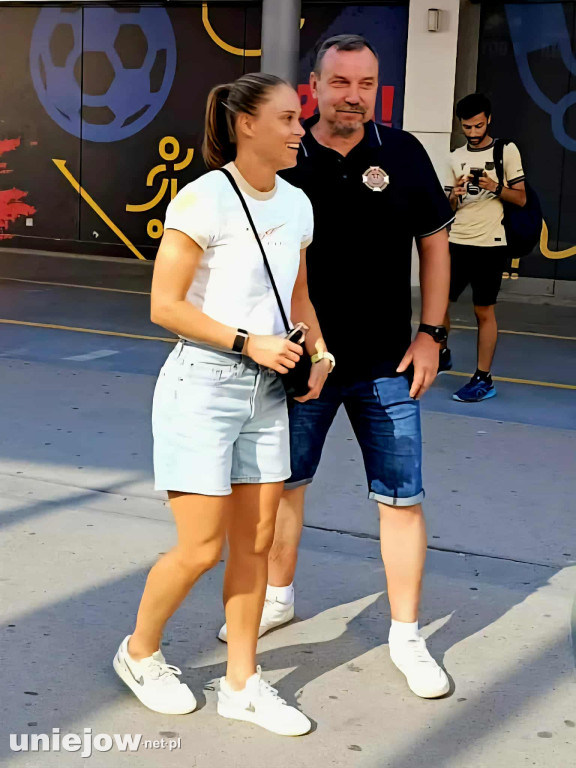 Niezwykłe spotkanie Orkiestry Dęta z Uniejowa i Ewy Pajor na Camp Nou