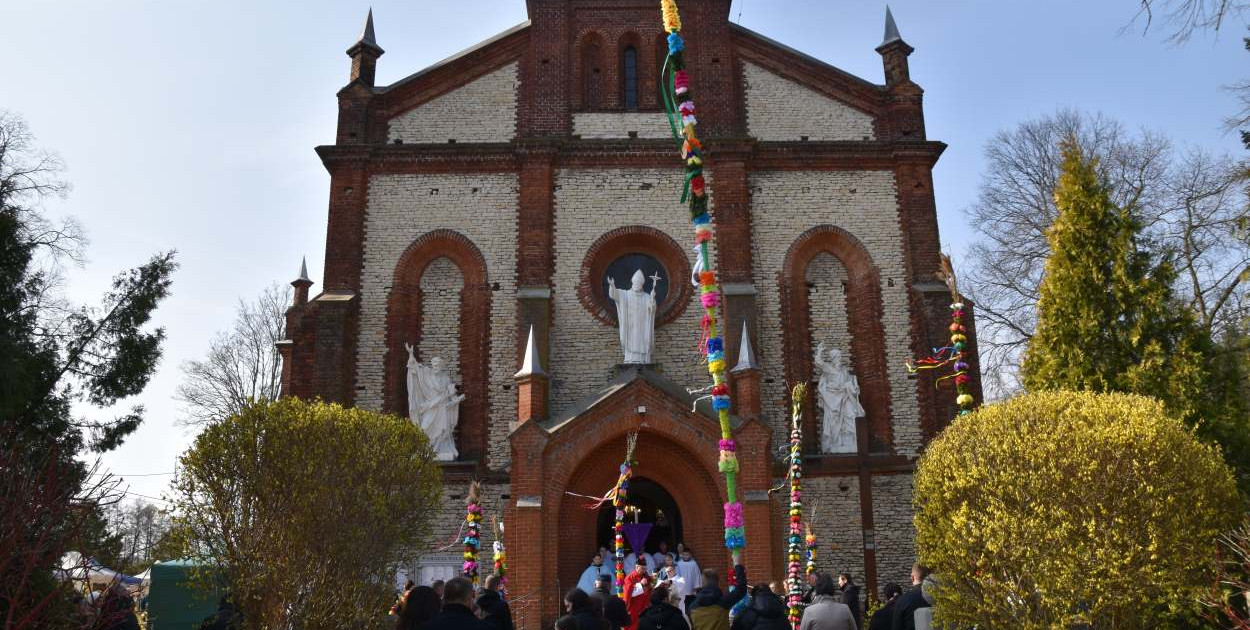 Palmy wielkanocne w parafii w Wilamowie