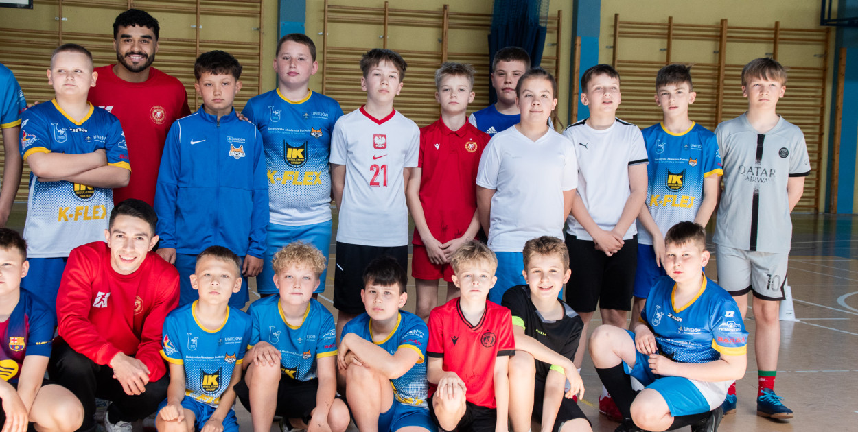 Zawodnicy Widzewa poprowadzili lekcję WF