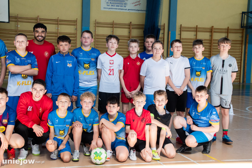 Zawodnicy Widzewa poprowadzili lekcję WF