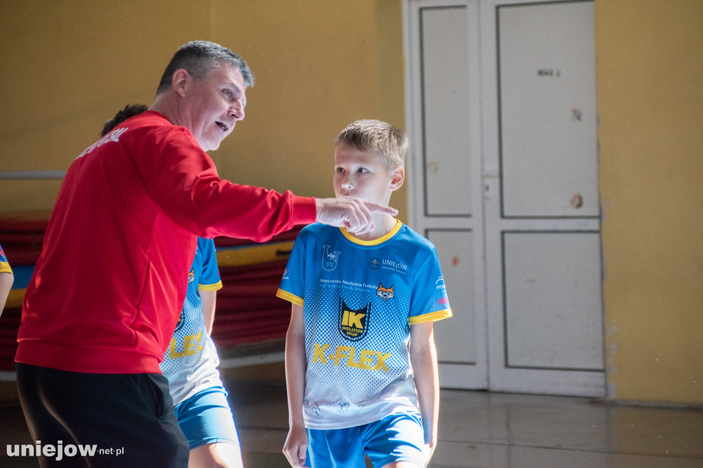 Zawodnicy Widzewa poprowadzili lekcję WF