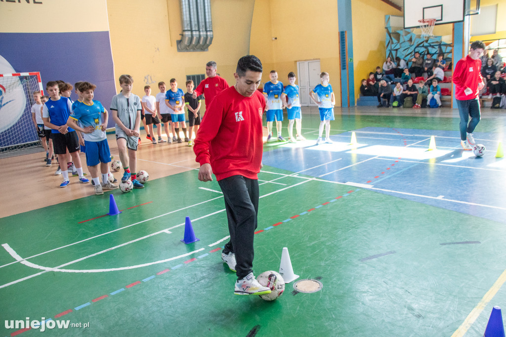 Zawodnicy Widzewa poprowadzili lekcję WF