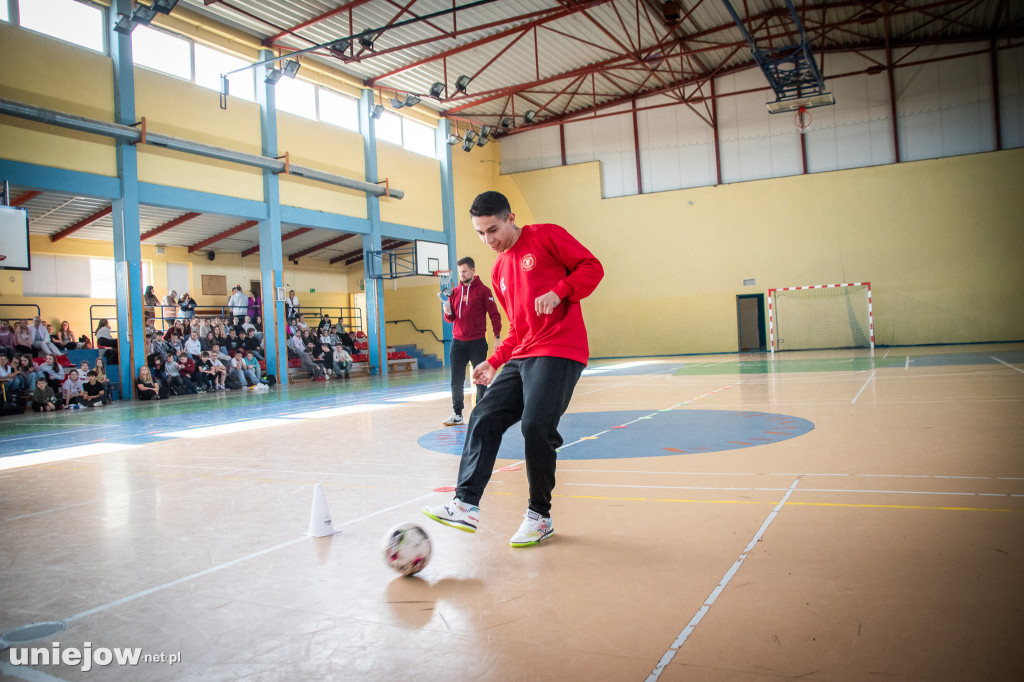 Zawodnicy Widzewa poprowadzili lekcję WF