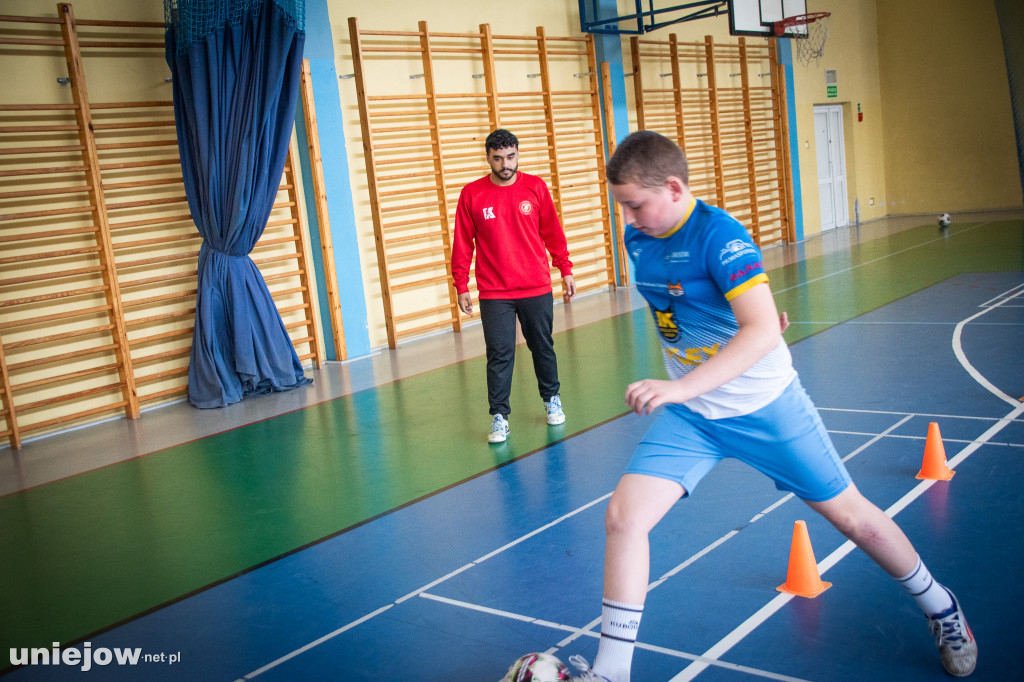 Zawodnicy Widzewa poprowadzili lekcję WF