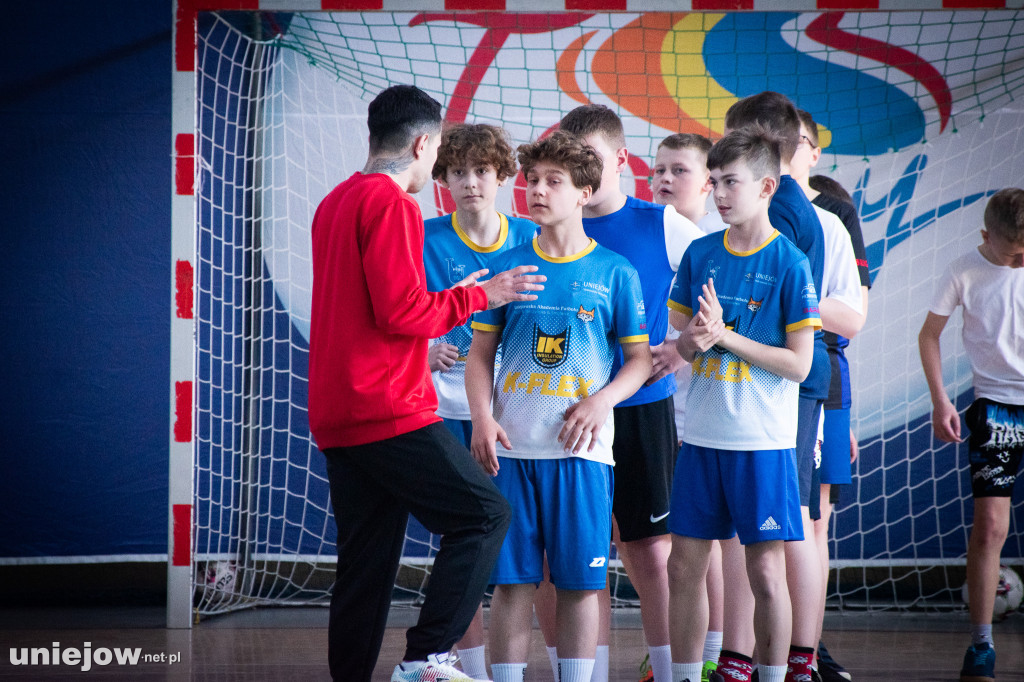 Zawodnicy Widzewa poprowadzili lekcję WF