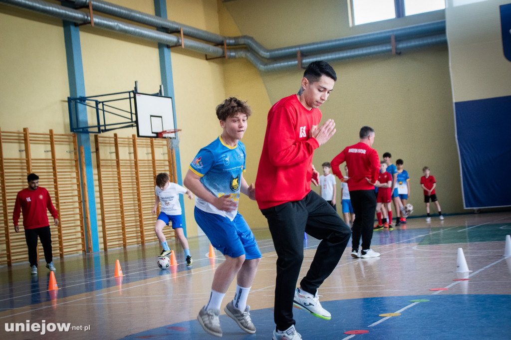 Zawodnicy Widzewa poprowadzili lekcję WF