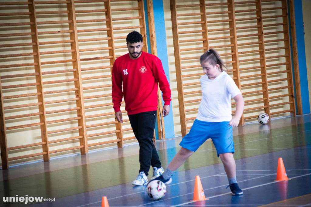 Zawodnicy Widzewa poprowadzili lekcję WF