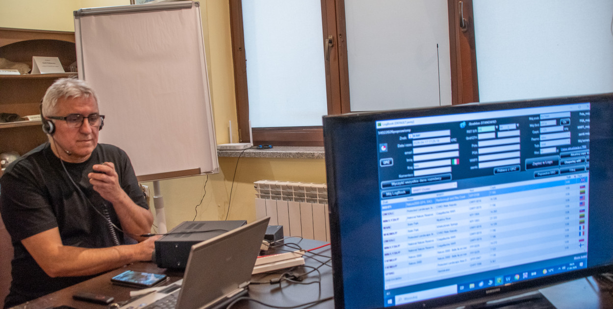 Spotkanie z krótkofalowcem z Piotrem Osiewalskim