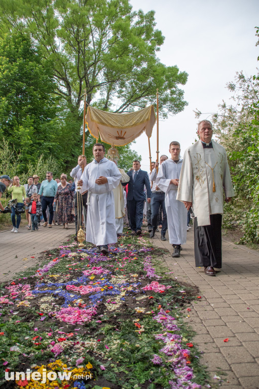 Kwietne dywany i procesja Bożego Ciała Spycimierz