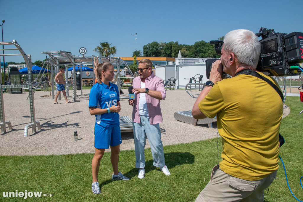 Upalna pogoda z Uniejowa na antenie DD TVN [FOTO]